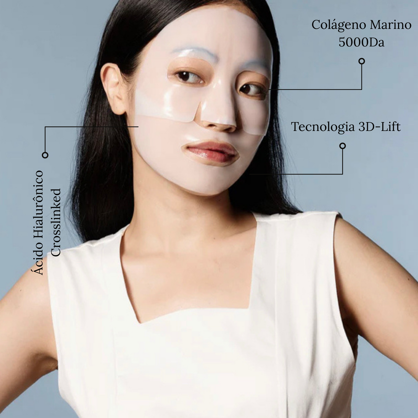 Máscara Facial de Colágeno Bioativo