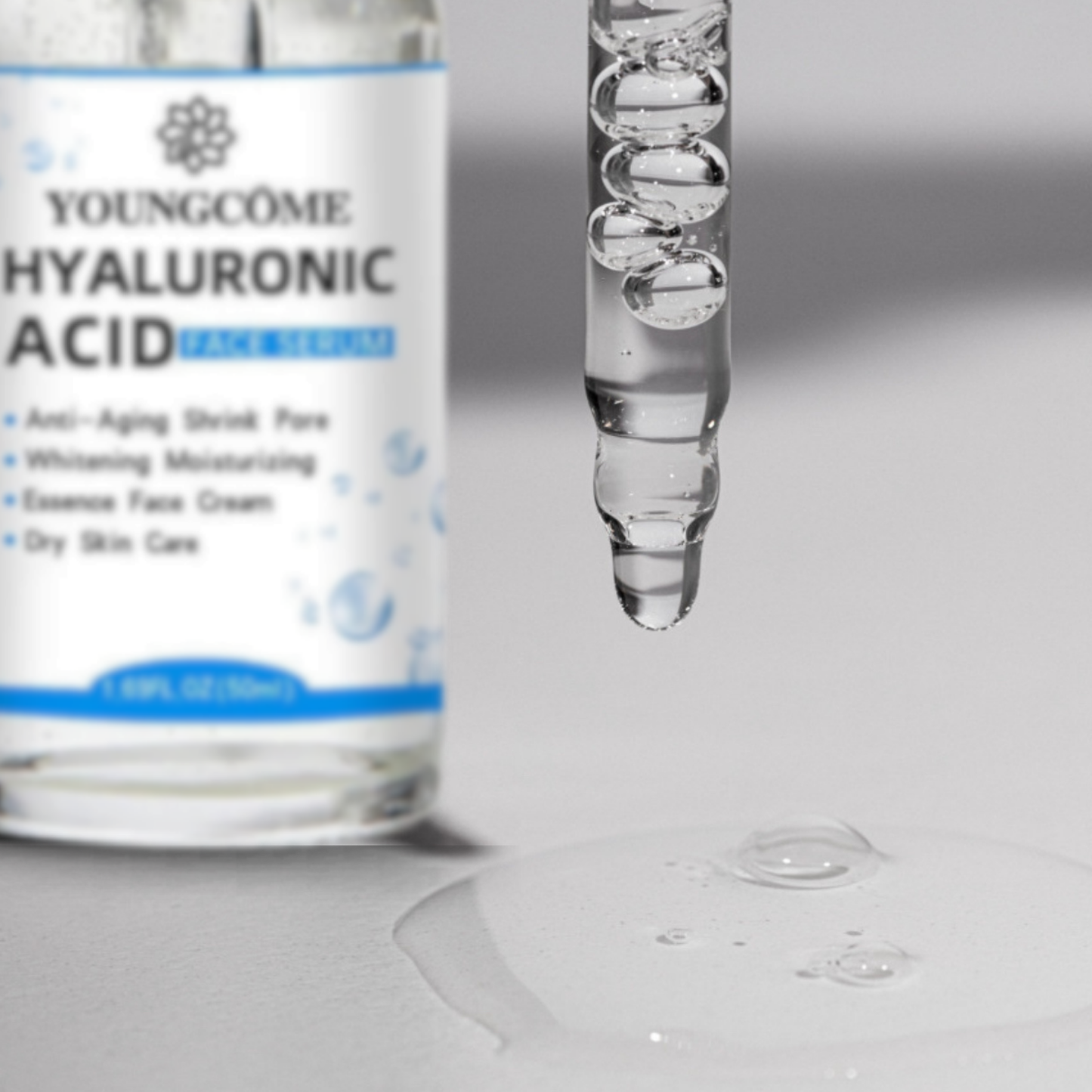 Sérum Facial com Ácido Hialurônico – Hidratação Profunda com Tecnologia Coreana