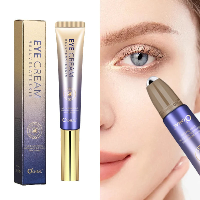 O'CHEAL Creme para Olhos Antirrugas com Rolo Massageador