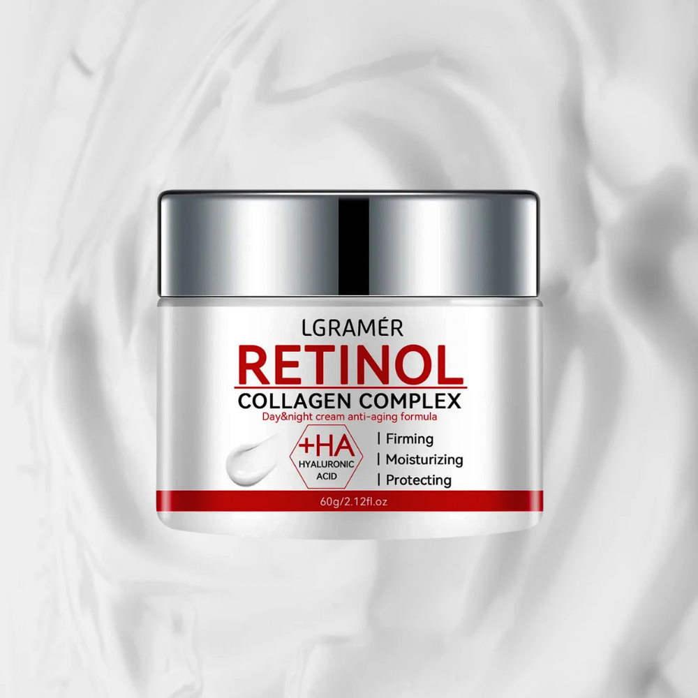 Creme Facial de Retinol Lifting Firmador com Colágeno – Hidratante Anti-rugas e Clareador