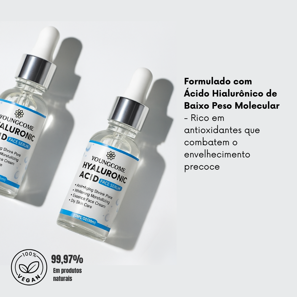 Sérum Facial com Ácido Hialurônico – Hidratação Profunda com Tecnologia Coreana