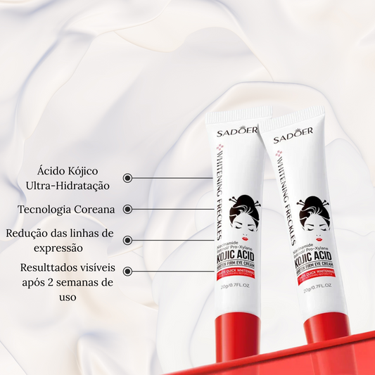 CREME PARA OS OLHOS CLAREADOR COM ÁCIDO KÓJICO + RETINOL