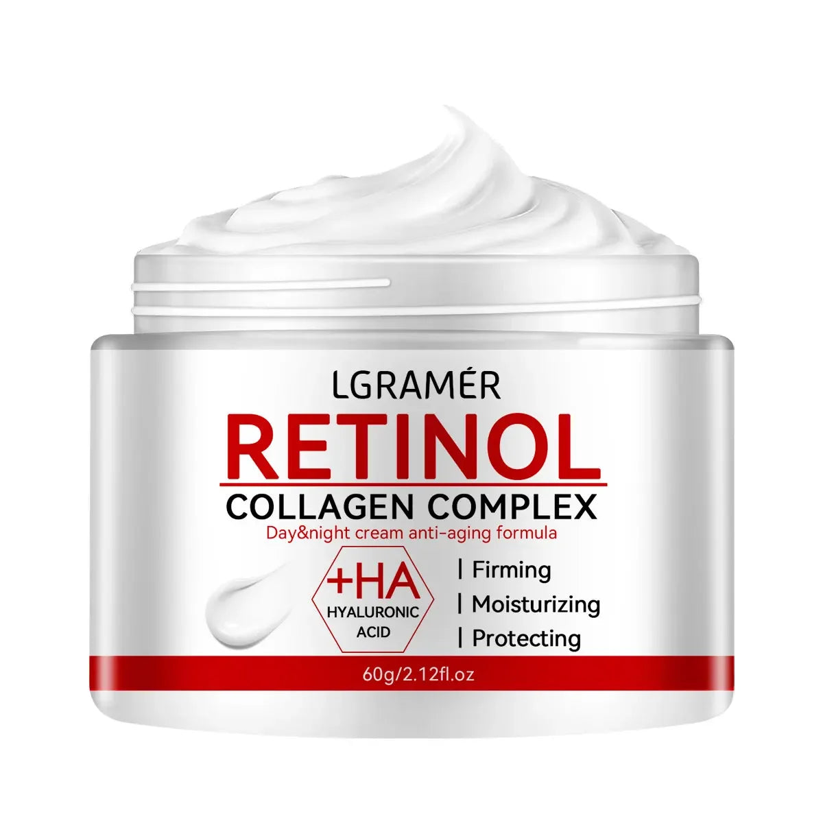 Creme Facial de Retinol Lifting Firmador com Colágeno – Hidratante Anti-rugas e Clareador