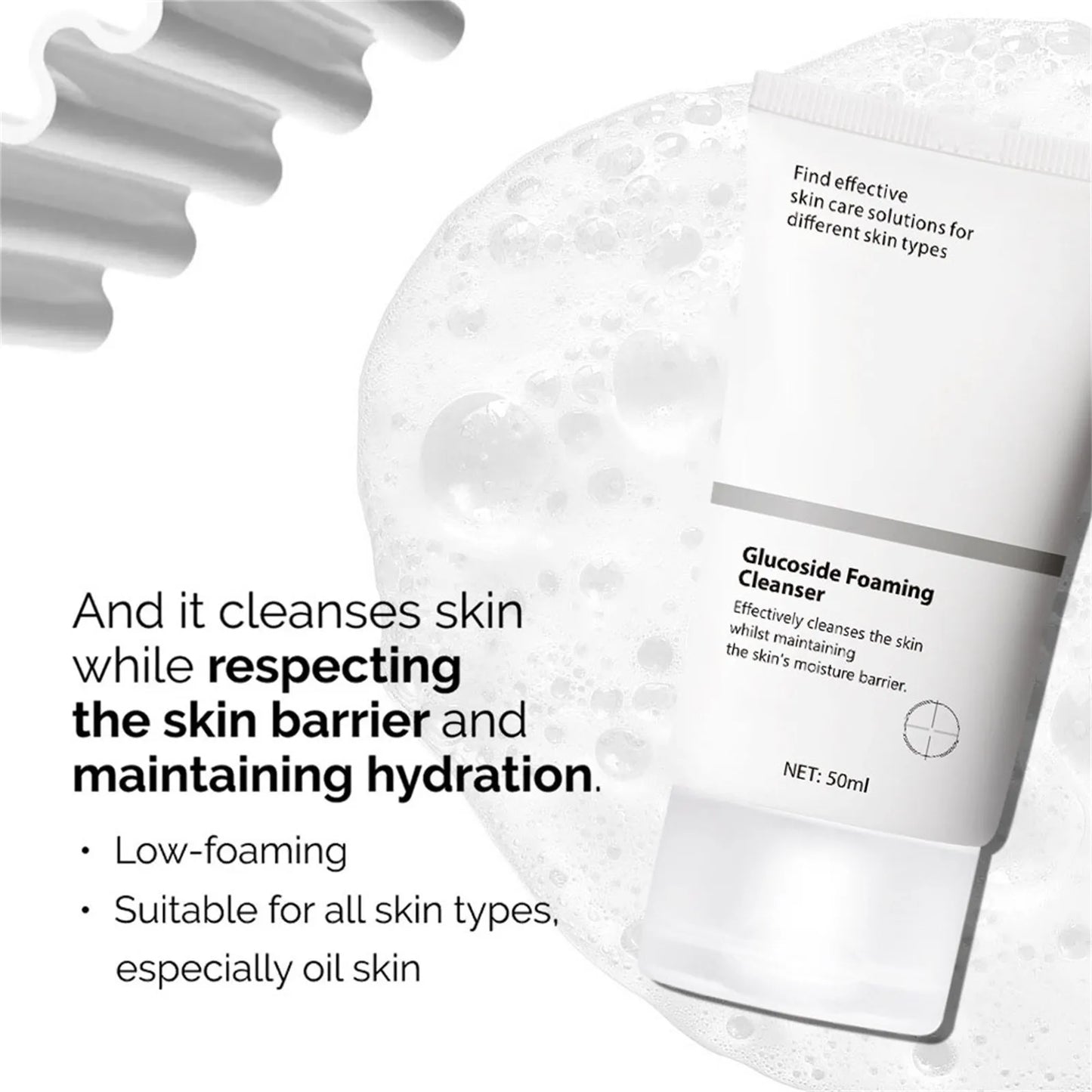 Espuma Facial Glucoside Foaming Cleanser - Limpeza e Hidratação