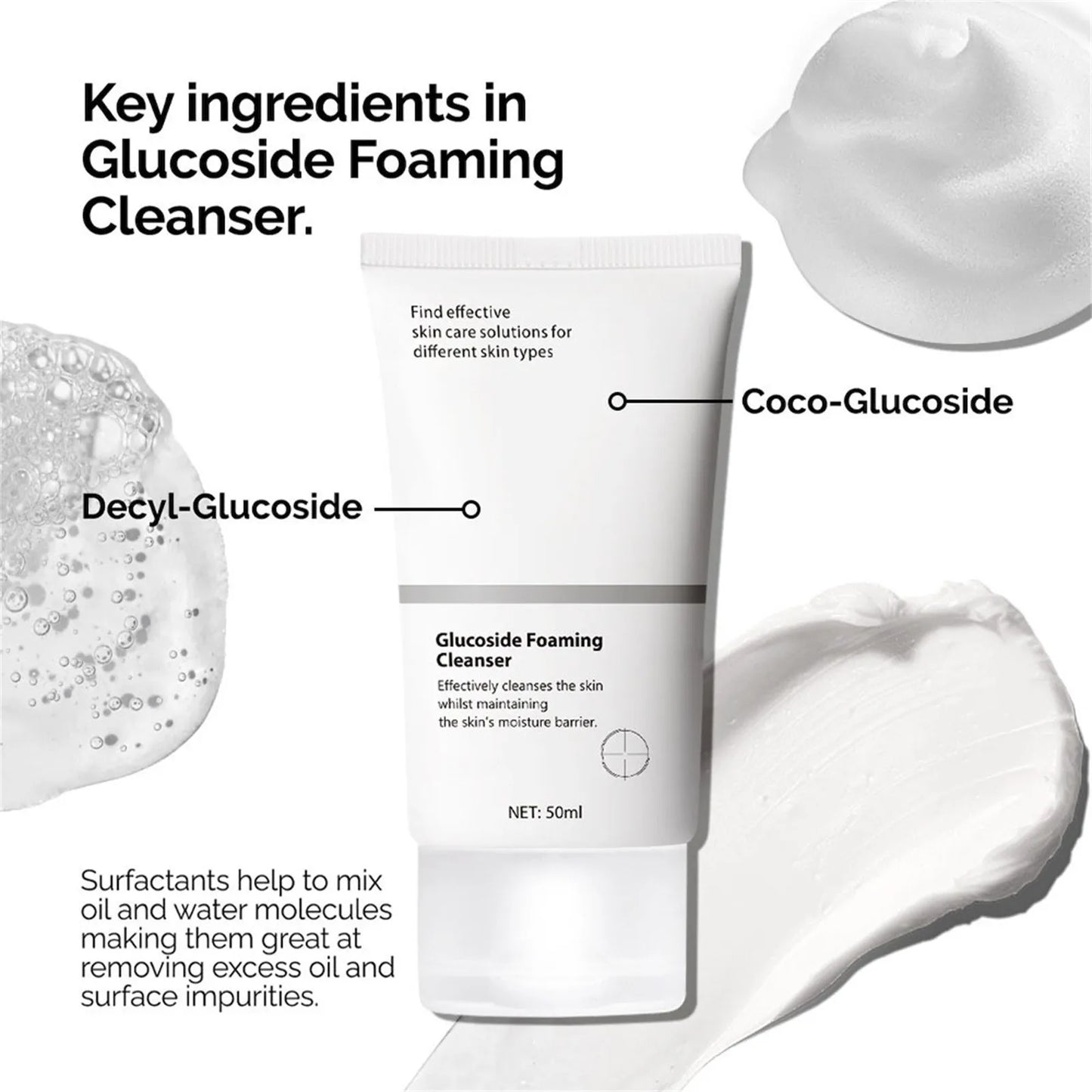 Espuma Facial Glucoside Foaming Cleanser - Limpeza e Hidratação
